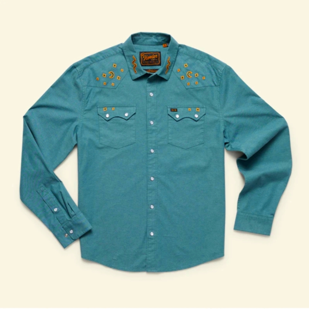 NWT Howler Bros crosscut deluxe Snapshirt Noche De Paz